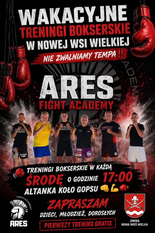 plakat treningi bokserskie