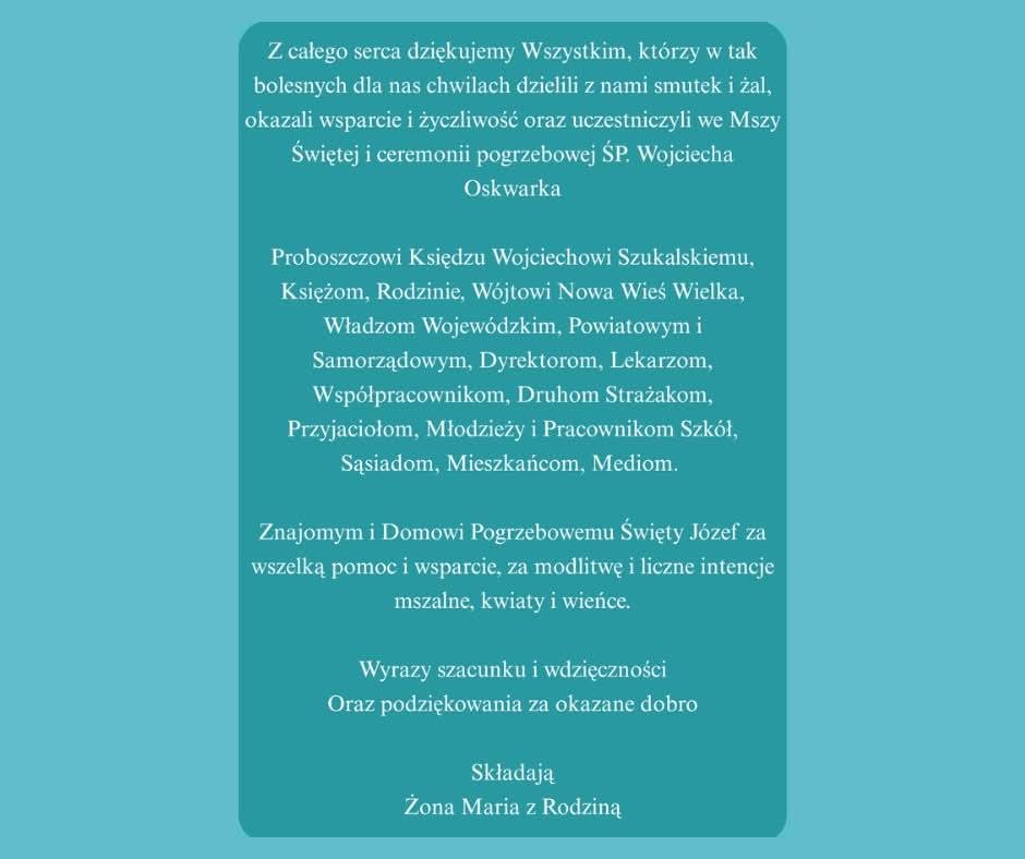 Podziękowania