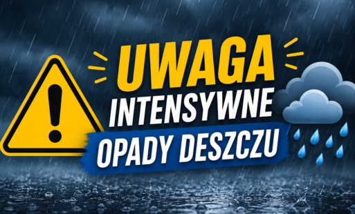 Zdjęcie do Ostrzeżenie o intnesywnych opadach deszczu 