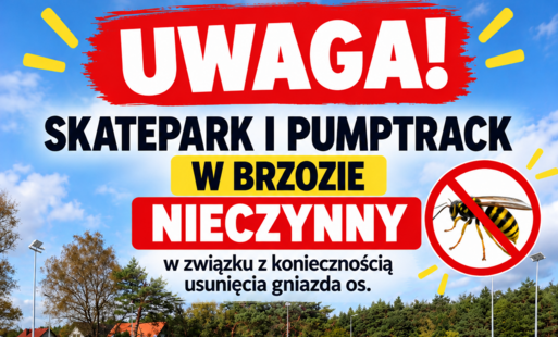 Zdjęcie do Uwaga! Skatepark i pumptrack w Brzozie nieczynny