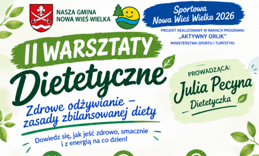 Zdjęcie do Zapraszamy na II Warsztaty Dietetyczne w Prądocinie 